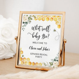 Señal de bienvenida para revelar el género de las 