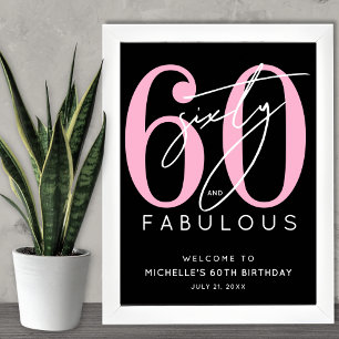 Señal de bienvenida por el 60 cumpleaños de Black
