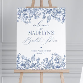 Señal de bienvenida Printa. de la ducha de novia d
