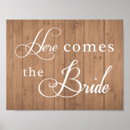 Señal de boda - Aquí viene la novia