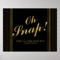 señal de boda art déco moderno ¡oh qué sorpresa! e