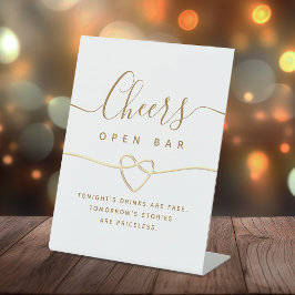 Señal de boda Chic Open Bar