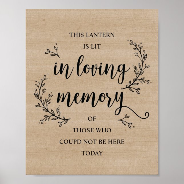 señal de boda conmemorativa (linterna) Viñas Rústi (Frente)