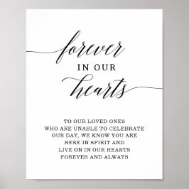 Señal de boda conmemorativa para siempre en nuestr