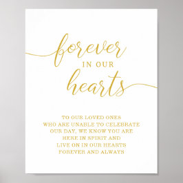 Señal de boda conmemorativa para siempre en nuestr