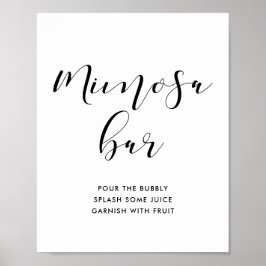 Señal de boda de barra de Mimosa