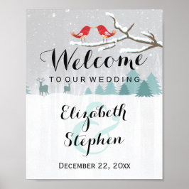 Señal de Boda País de las Maravillas de Nieve de I