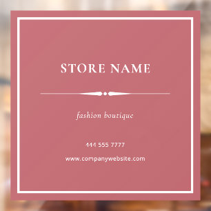 Señal de Boutique de Tienda Minimalista Blanco sob
