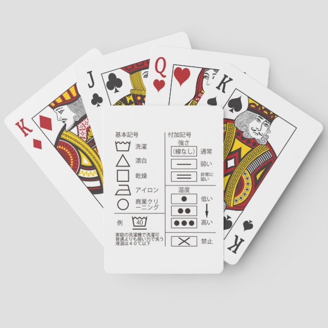 señal de cartas de indicación de lavandería (Reverso)
