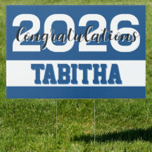 Señal de celebración de graduación 2026 en negrita
