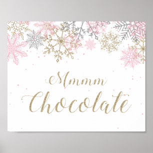 Señal de Chocolate Mmmm Onederland de Invierno