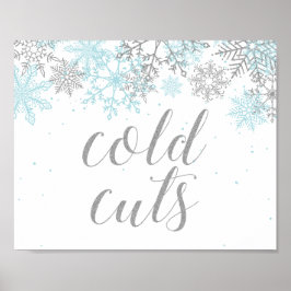 Señal de comida de invierno Onederland copos de ni