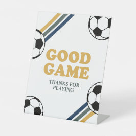 Señal de Cumpleaños de Fútbol Buen Juego