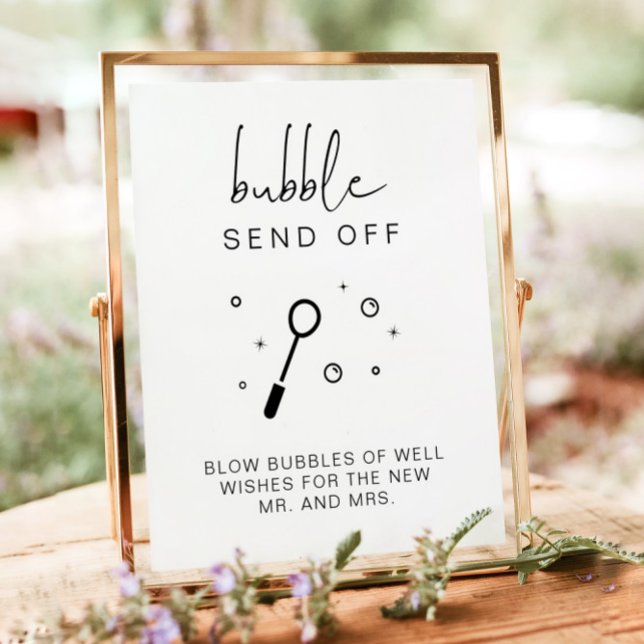 Señal de Despedida de Boda Minimalista ADELLA con  (Subido por el creador)