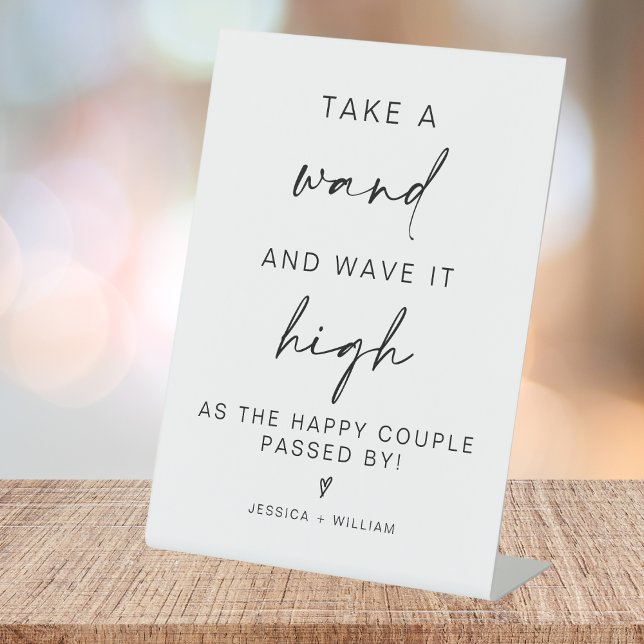 señal de despido de la boda minimalista moderna (Subido por el creador)