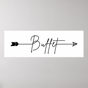 Señal de dirección derecha de signo de bufé Boda