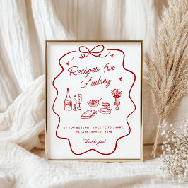 Señal de entrega de recetas Doodle rojo That's Amo