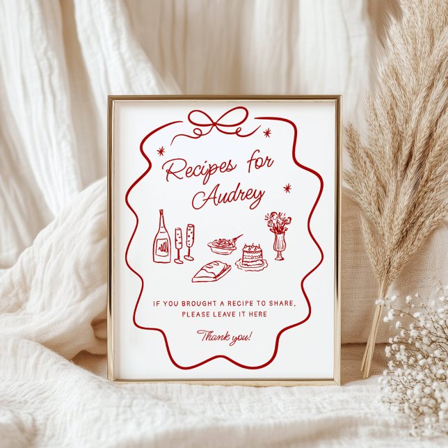 Señal de entrega de recetas Doodle rojo That's Amo (Subido por el creador)