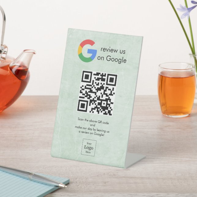 señal de escritorio de código qr de reseñas modern (In Situ)