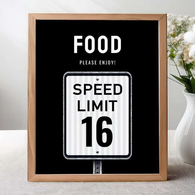 Señal de esquina de comida Cumpleaños 16 Velocidad (Subido por el creador)