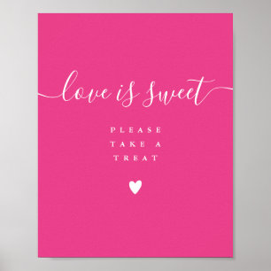 Señal de Favor Amor Rosa Caliente es Dulce Toma un