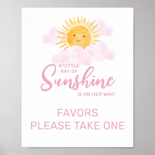 señal de favor de rayo de sol (Frente)