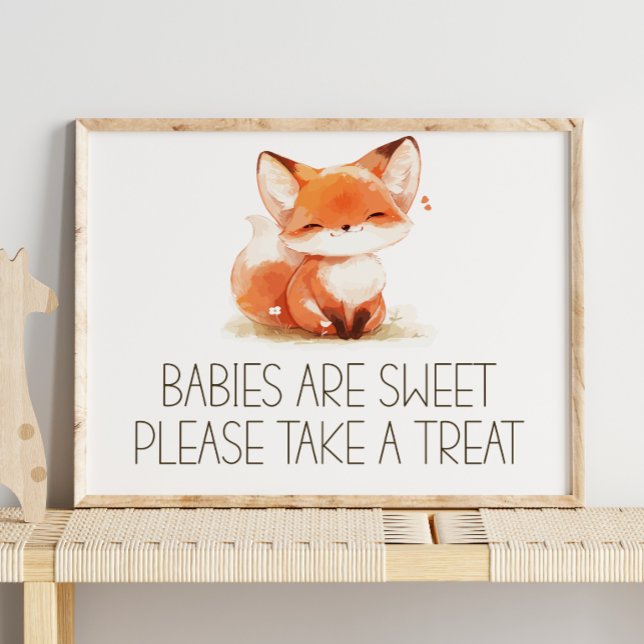 Señal de Favor Dulce para Baby Shower de Plaid de  (Subido por el creador)
