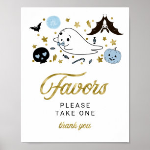 Señal de Favores de Cumpleaños de Niño con Tema de