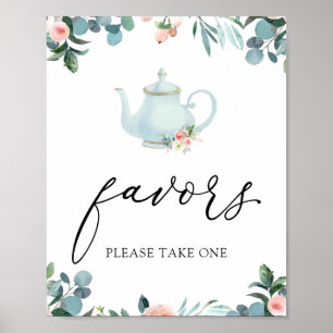 Señal de favores para hora del té