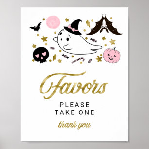 Señal de Favoritos para Baby Shower de Halloween d