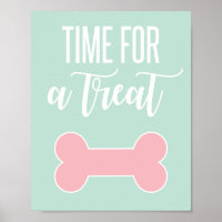 Señal de fiesta de cachorros Hora de un regalo