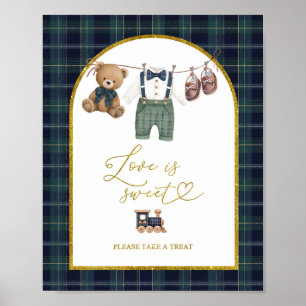 Señal de fiesta Preppy un pequeño caballero El amo