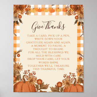 Señal de Gratitud de Friendsgiving Actividad de Da