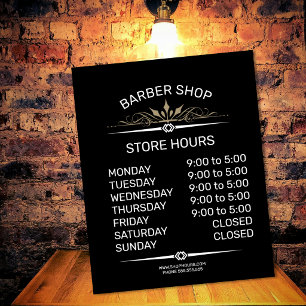 señal de horarios de apertura de tienda minorista