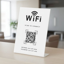 Señal de inicio de sesión WiFi para área de recepc