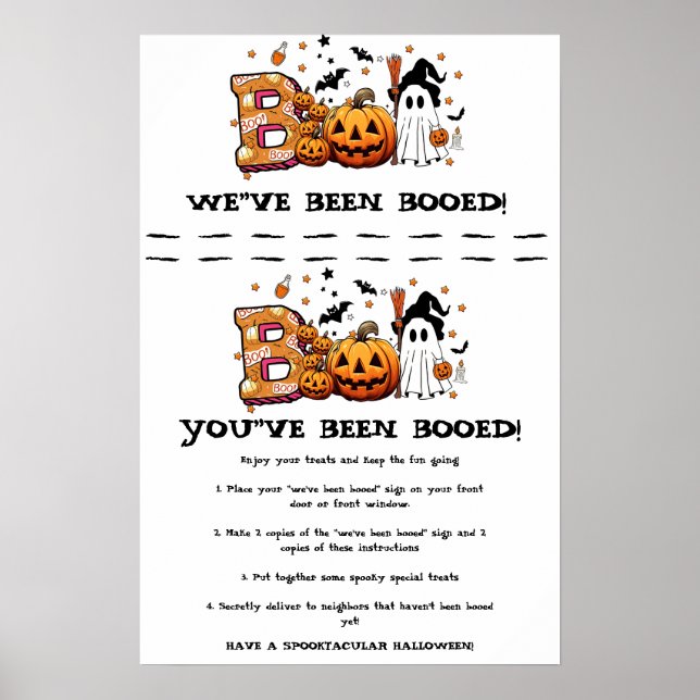 señal de juego de susto de Halloween (Frente)