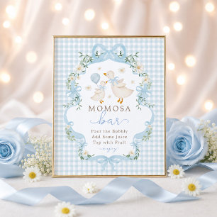 Señal de la barra de Momosa: Blue Silly Goose Baby