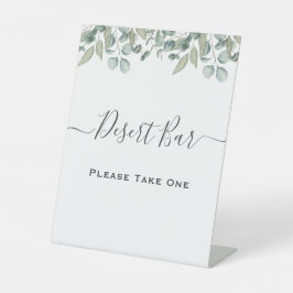 Señal de la barra de postres del Boda Eucalyptus G