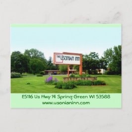 Señal de la calle postal del Usonian Inn