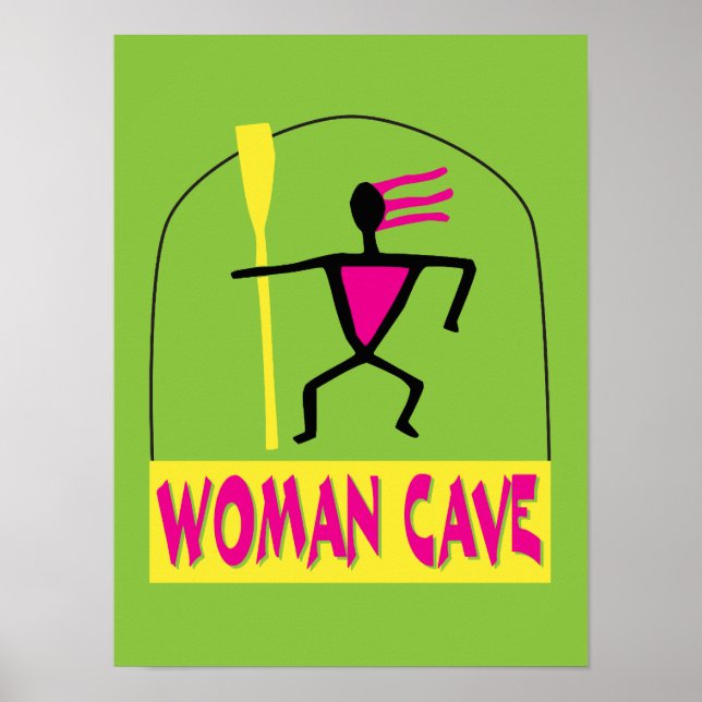 Señal de la cueva de la mujer o poster (Frente)