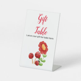 Señal de la mesa de regalo de la ducha de bebé, ma