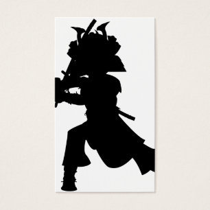 Señal de la silueta del samurai