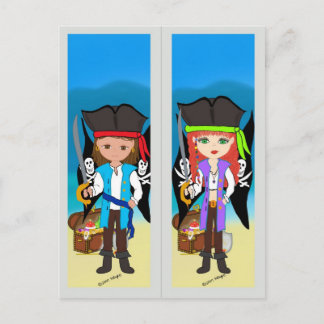 Señal de los piratas en la postal