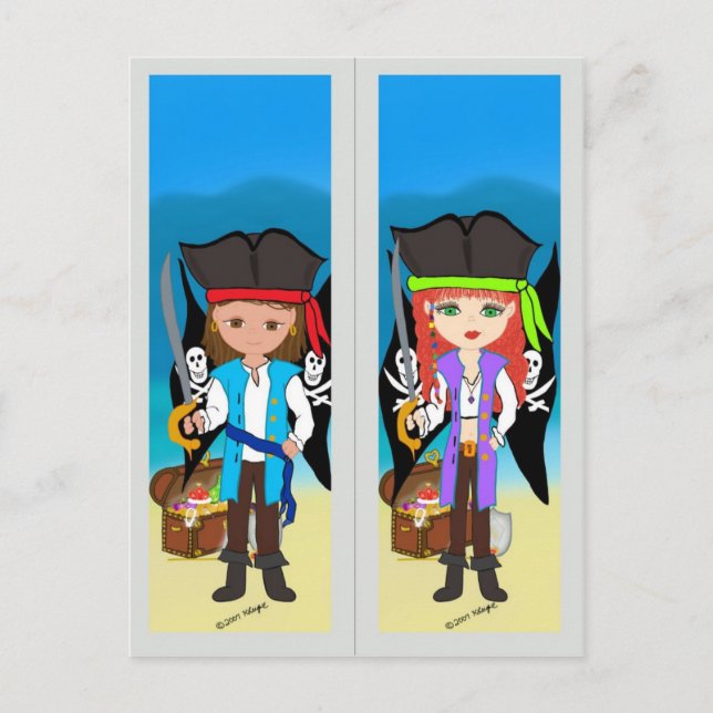 Señal de los piratas en la postal (Anverso)