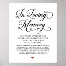 Señal de mesa conmemorativa en nuestra memoria amo