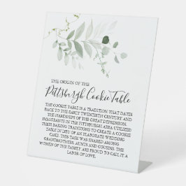 SEÑAL DE MESA DE GALLETAS DE PITTSBURGH MATRIMONIO