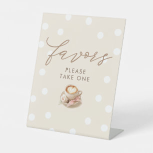 Señal de mesa para baby shower de niña con tema de