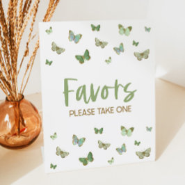 Señal de mesa para favores de fiesta de Mariposa V