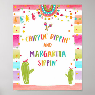 Señal de mesa para fiesta de margaritas para sorbe