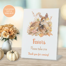 Señal de mesa para regalos de baby shower Oh Deer 